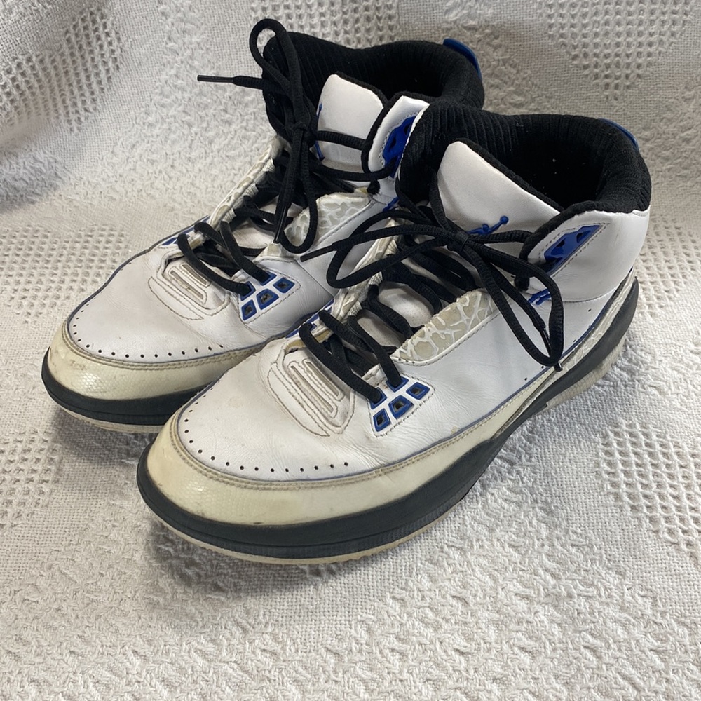 2008 Nike Air Jordan 2.5 Team 2 Point 5 Shoes Blue White Men Size 10.5
